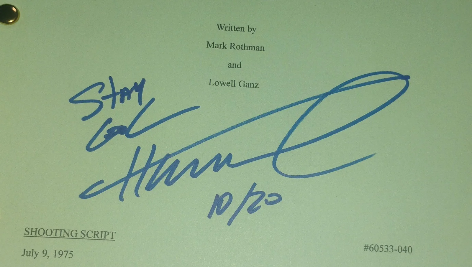 Marion Ross & Henry Winkler Hand Signed Happy Days Script COA - NO US TARIFFS, image 4