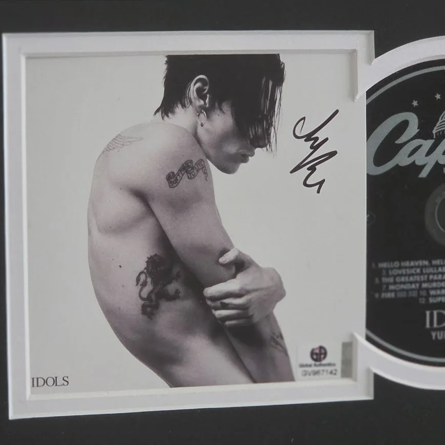 YungBlud Signed Autographed Idols CD Framed Global Authentics COA Yung Blud, image 2
