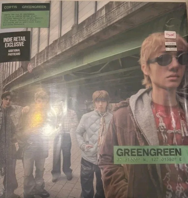 2026 Cortis Greengreen Signed Autographed Indie Exclusive Vinyl Record Album Lp, изображение 2