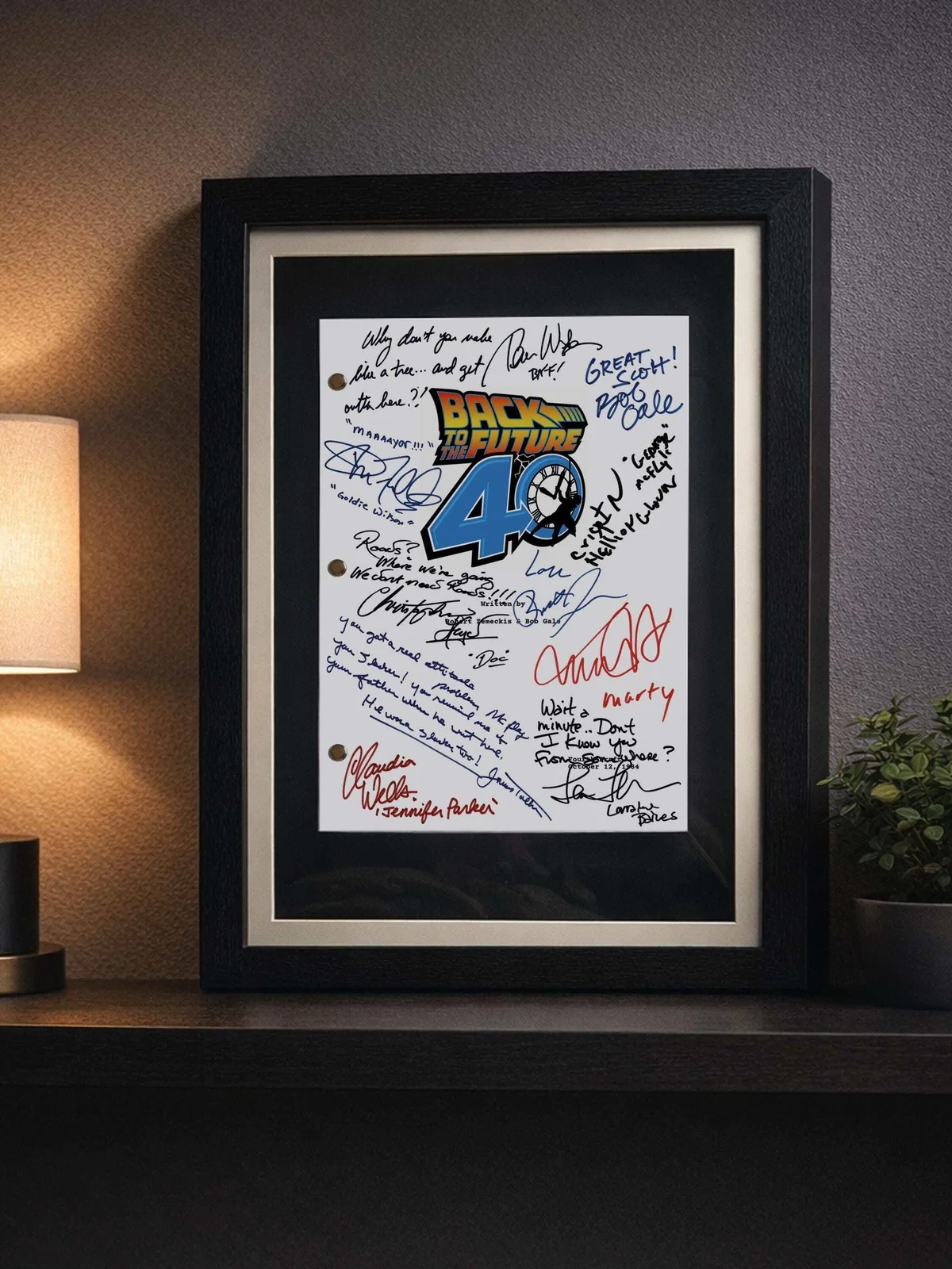 Back To The Future Signed Movie Script, 40th Anniversary Screenplay Reproduction, image 5