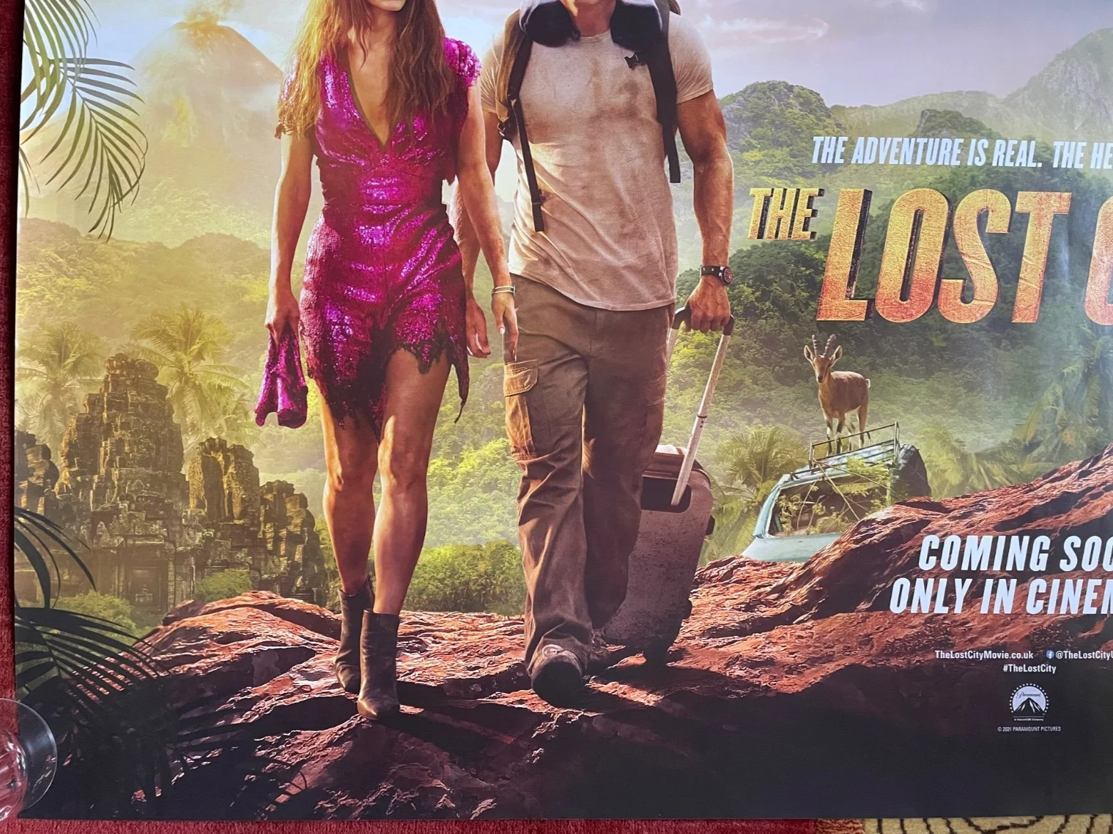 THE LOST CITY (2022) Original Quad Movie Poster Sandra Bullock Daniel Radcliffe, изображение 4