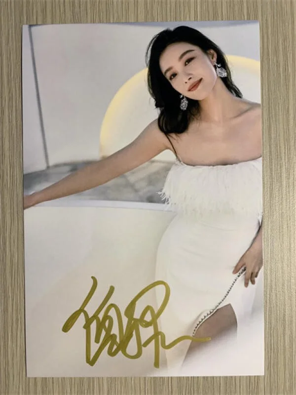 6" 倪妮/ Ni Ni Hand Signed Autographed Photo Autographs Collection Original, image 2