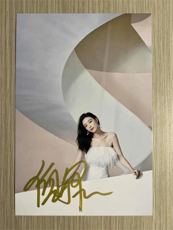 6" 倪妮/ Ni Ni Hand Signed Autographed Photo Autographs Collection Original, image 3