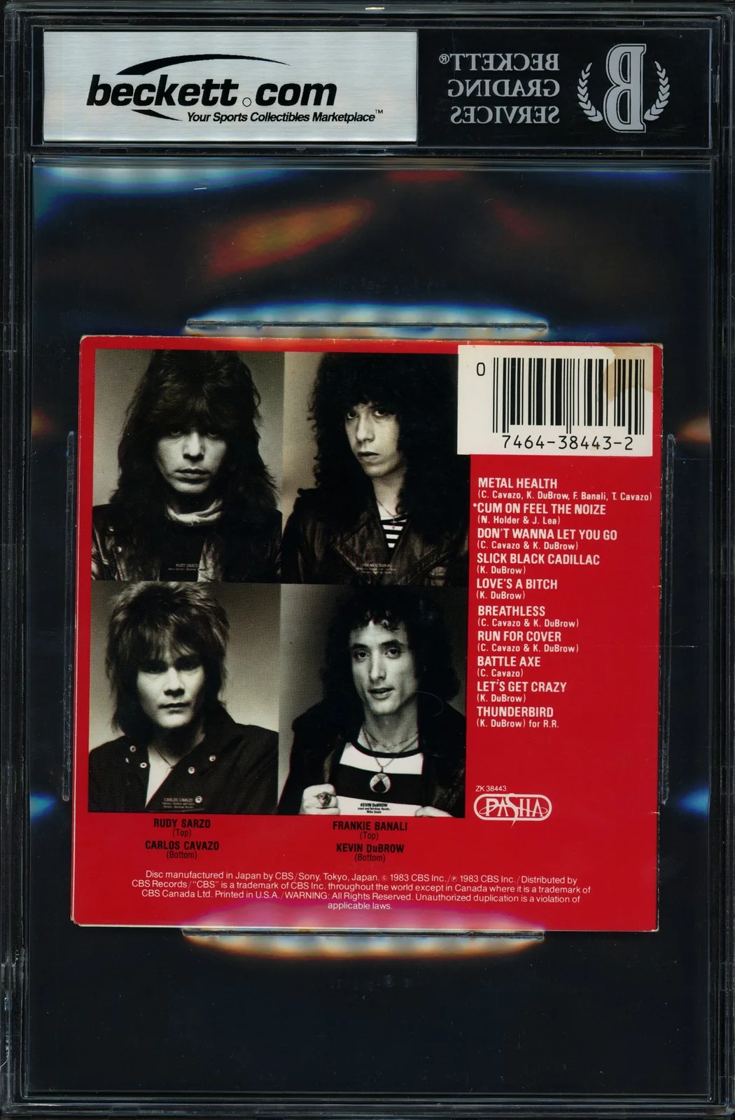 Quiet Riot — Quiet Riot Signed CD Booklet Mental Health With 4 Signatures Beckett #19981447, изображение 2