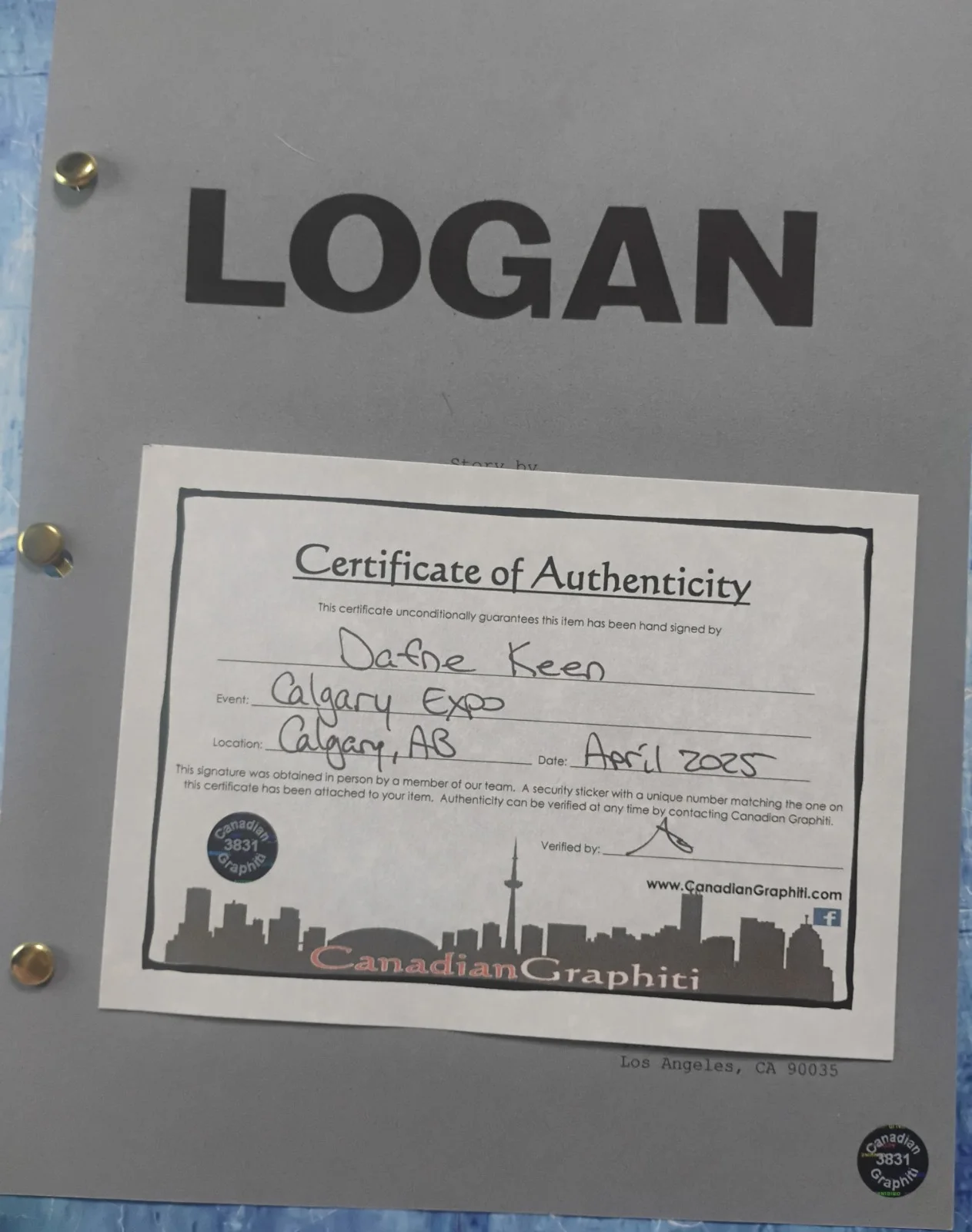 Dafne Keen Hand Signed Autograph Logan Script COA Wolverine X-Men NO US TARIFFS, image 4