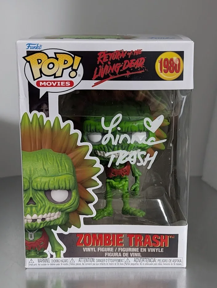 Linnea Quigley — Linnea Quigley Signed Funko Pop #1980 Zombie Trash The Return of the Living Dead