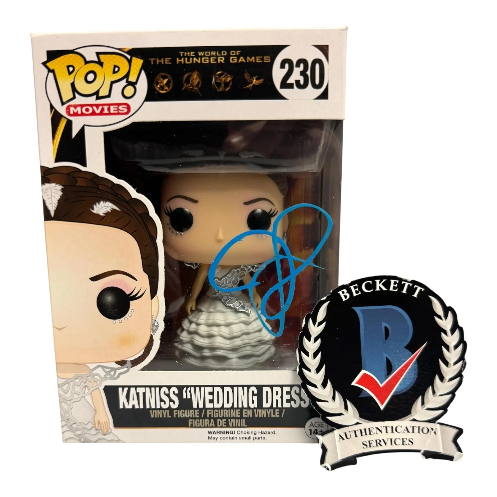 Jennifer Lawrence — Jennifer Lawrence Signed Autograph The Hunger Games Funko Pop 230 Beckett BAS
