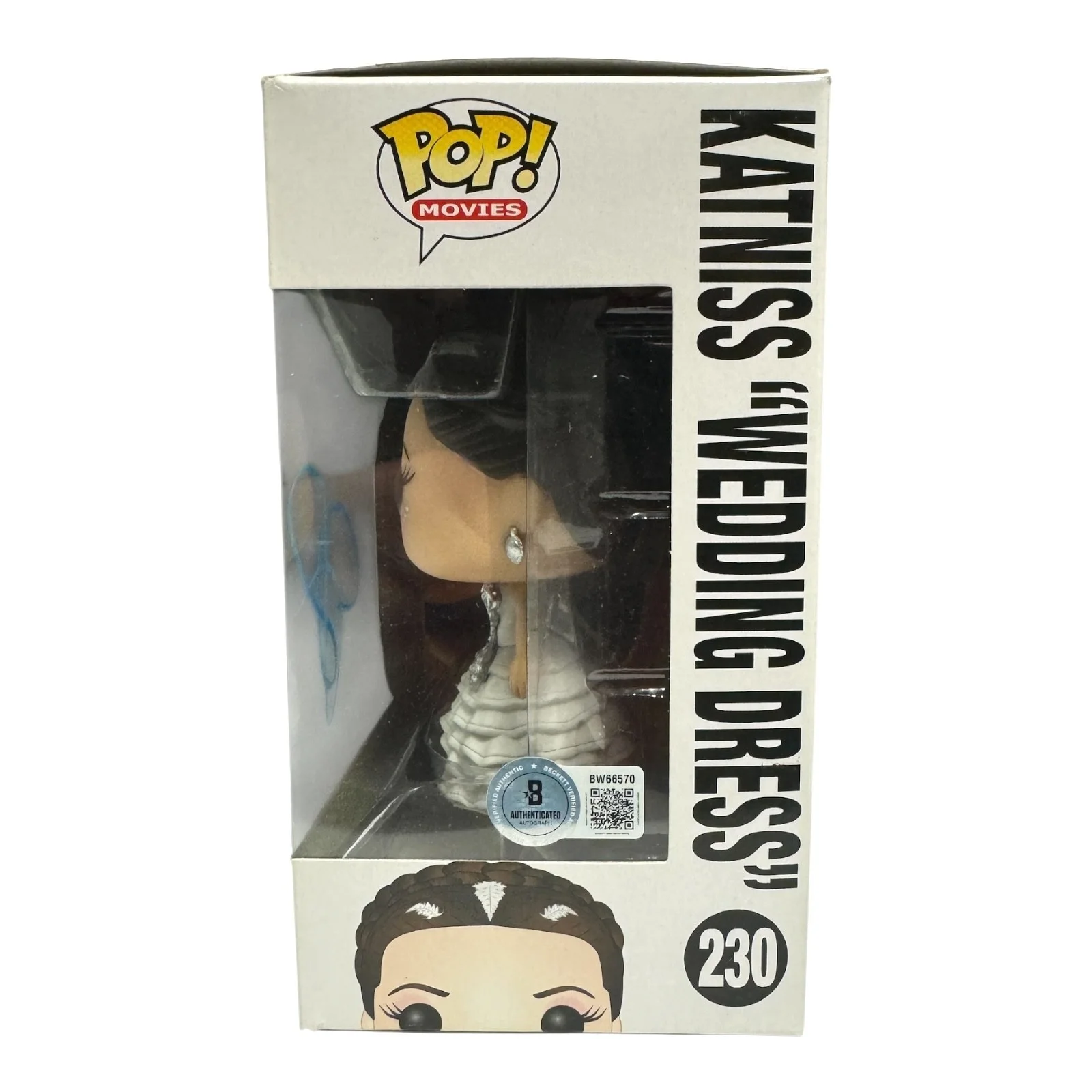 Jennifer Lawrence — Jennifer Lawrence Signed Autograph The Hunger Games Funko Pop 230 Beckett BAS, image 2