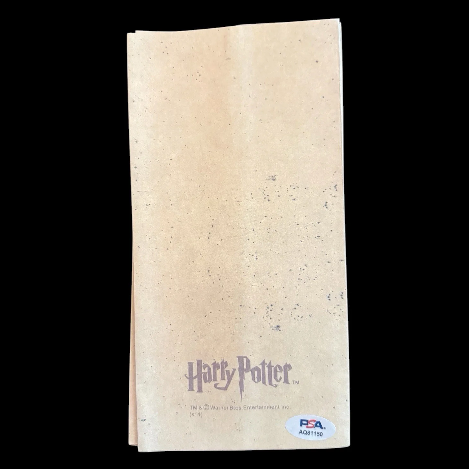 Daniel Radcliffe Signed Marauders Map PSA/DNA COA Autograph Harry Potter, image 2