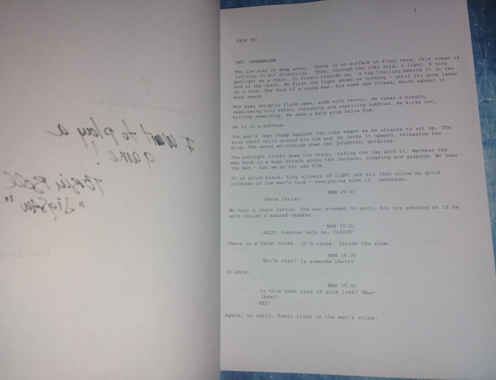 Tobin Bell Hand Signed Autograph Saw Script COA - NO US TARIFFS, image 4