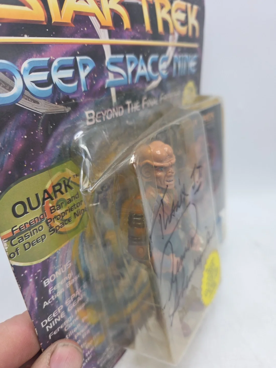 Armin Shimerman — Armin Shimerman Signed Autographed Action Figure Star Trek DS9 Quark Playmates, image 3