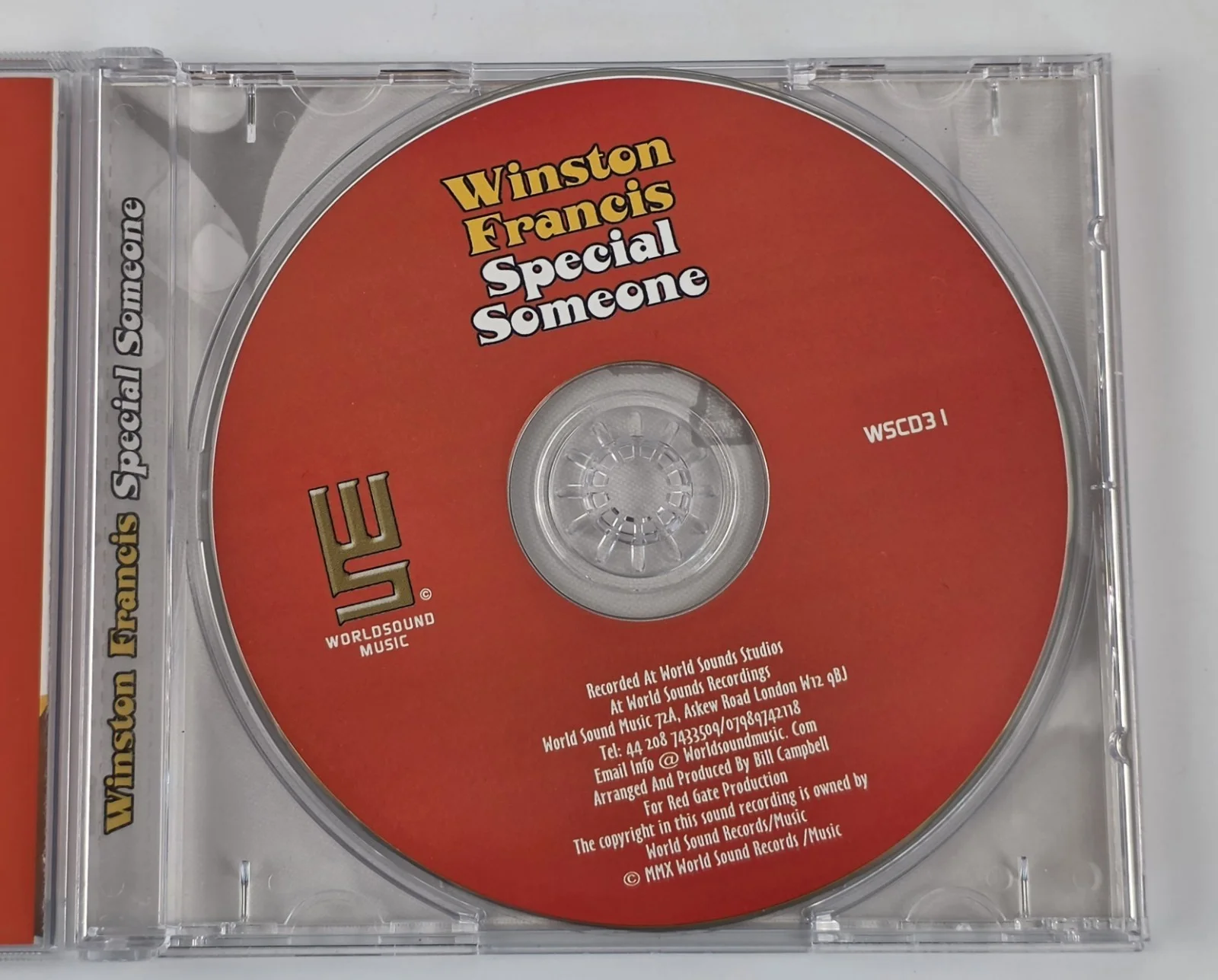SIGNED Winston Francis - Special Someone CD (2010) Reggae Legend AUTOGRAPHED, image 3