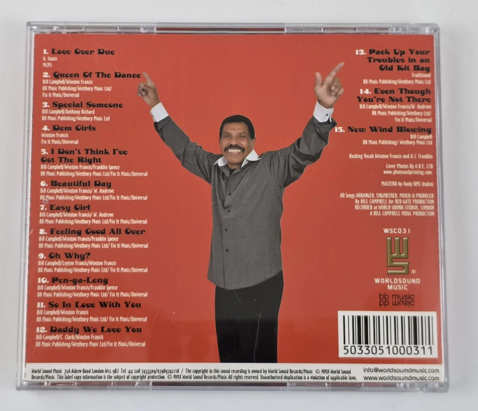 SIGNED Winston Francis - Special Someone CD (2010) Reggae Legend AUTOGRAPHED, image 4