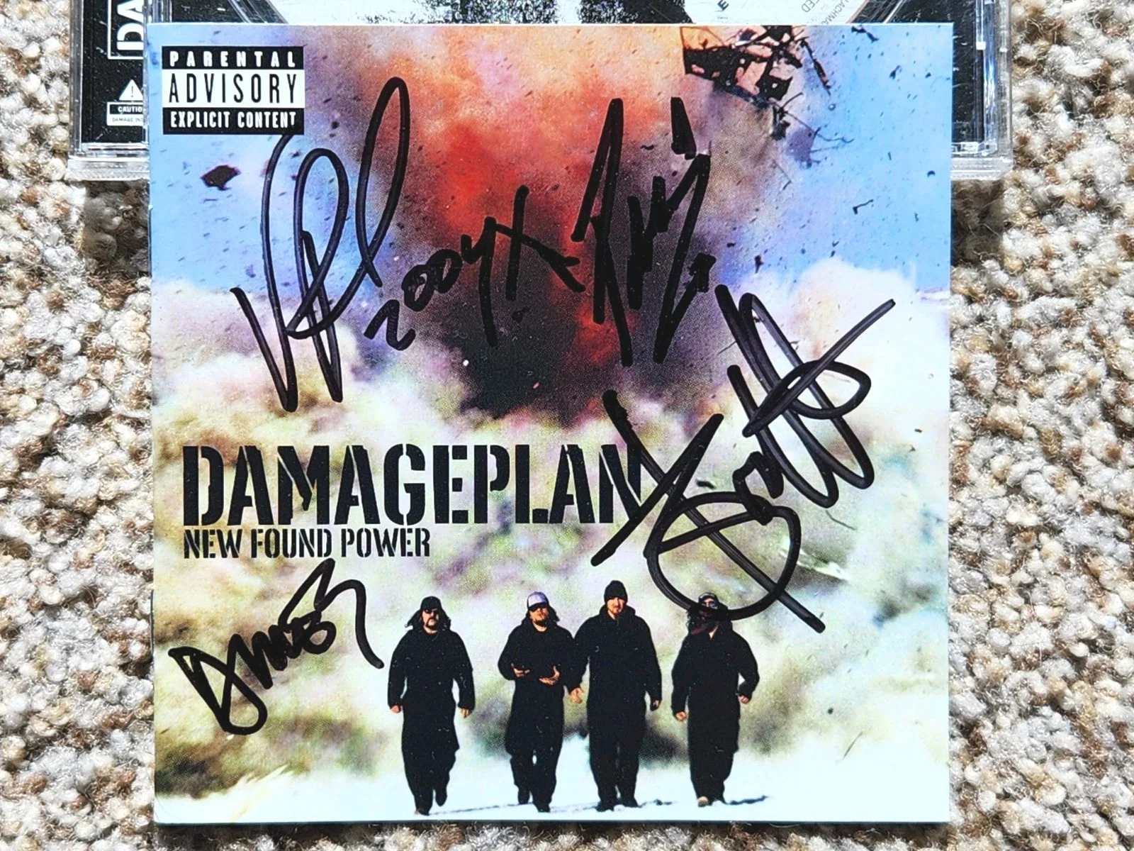 AUTOGRAPHED Damageplan New Found Power Full Band Signed CD Pantera DIMEBAG, image 3