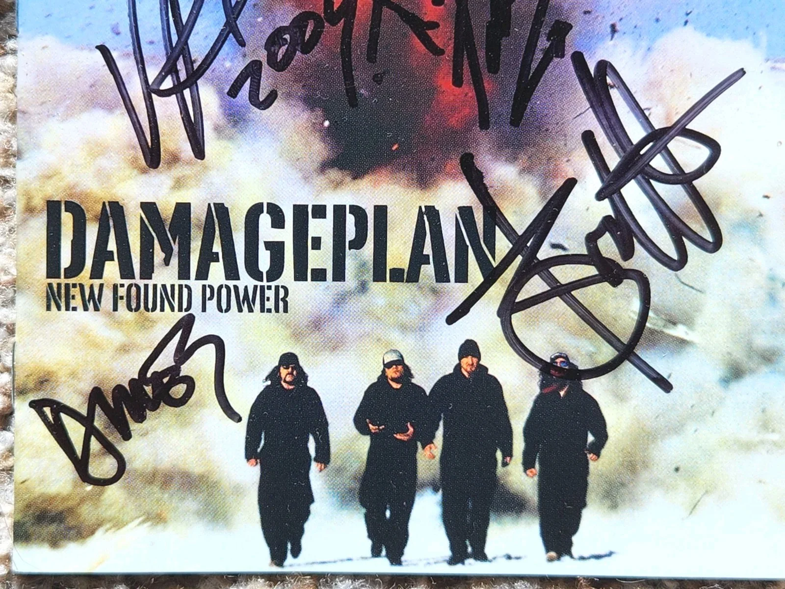 AUTOGRAPHED Damageplan New Found Power Full Band Signed CD Pantera DIMEBAG, image 5