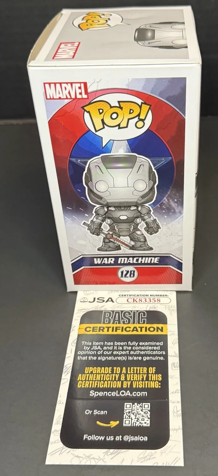 Don Cheadle — Don Cheadle Signed Funko Pop Autographed War Machine Figure Marvel JSA COA, image 4