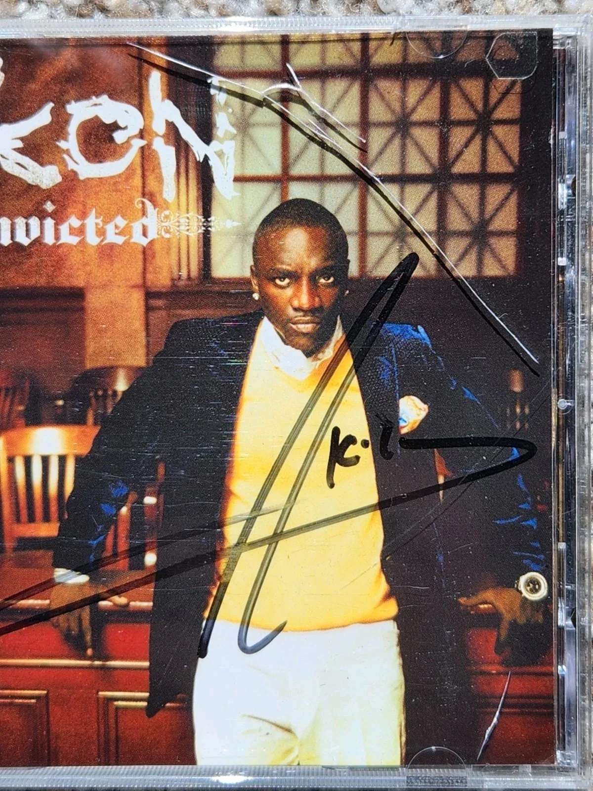 MUSIC LEGEND AKON Signed Konviction CD Autographed Rap Hip Hop RnB, image 4