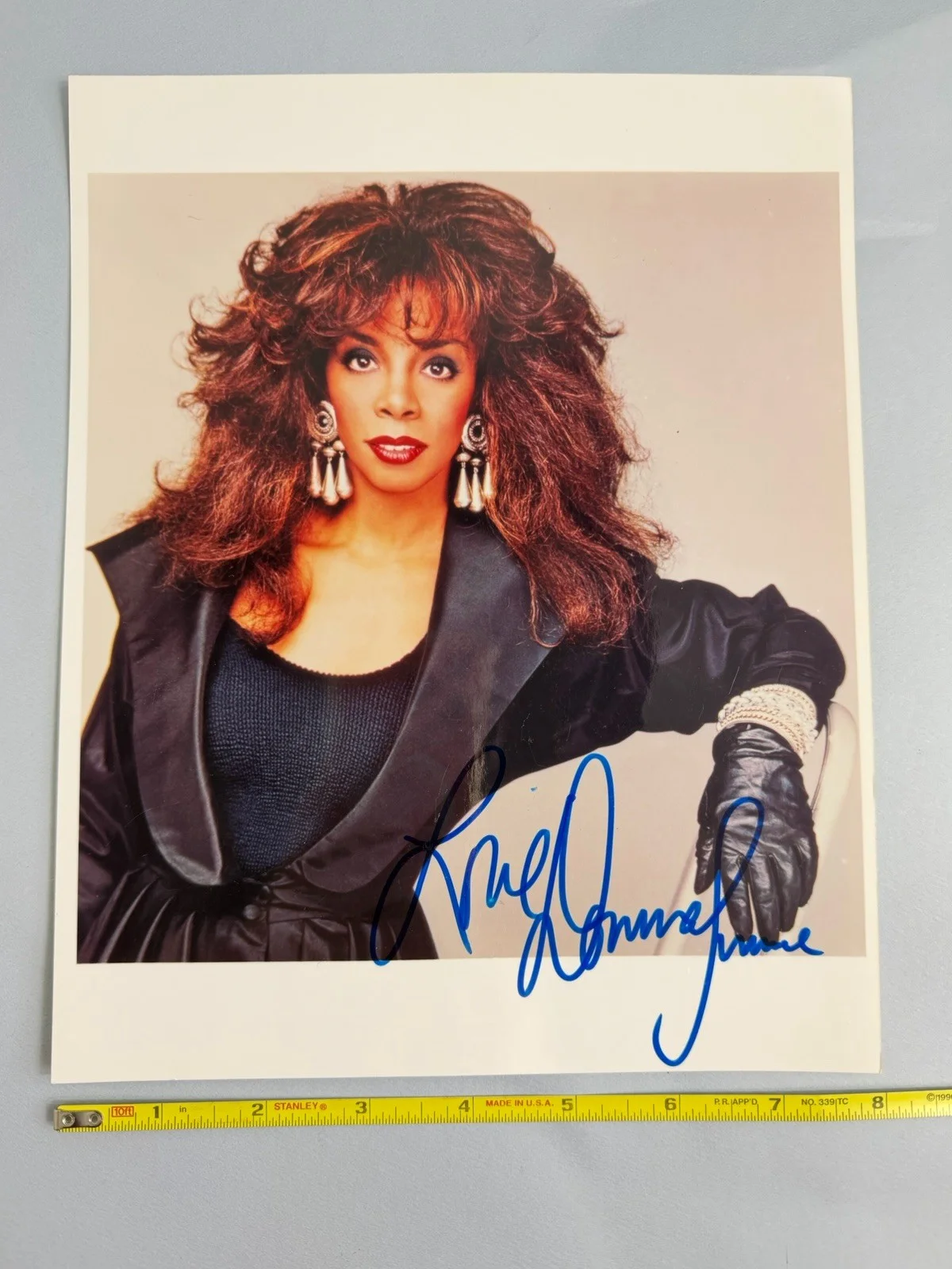 DONNA SUMMER Hand Signed Vintage 8x10 Promo Photo Authentic Disco Diva Signature, изображение 3