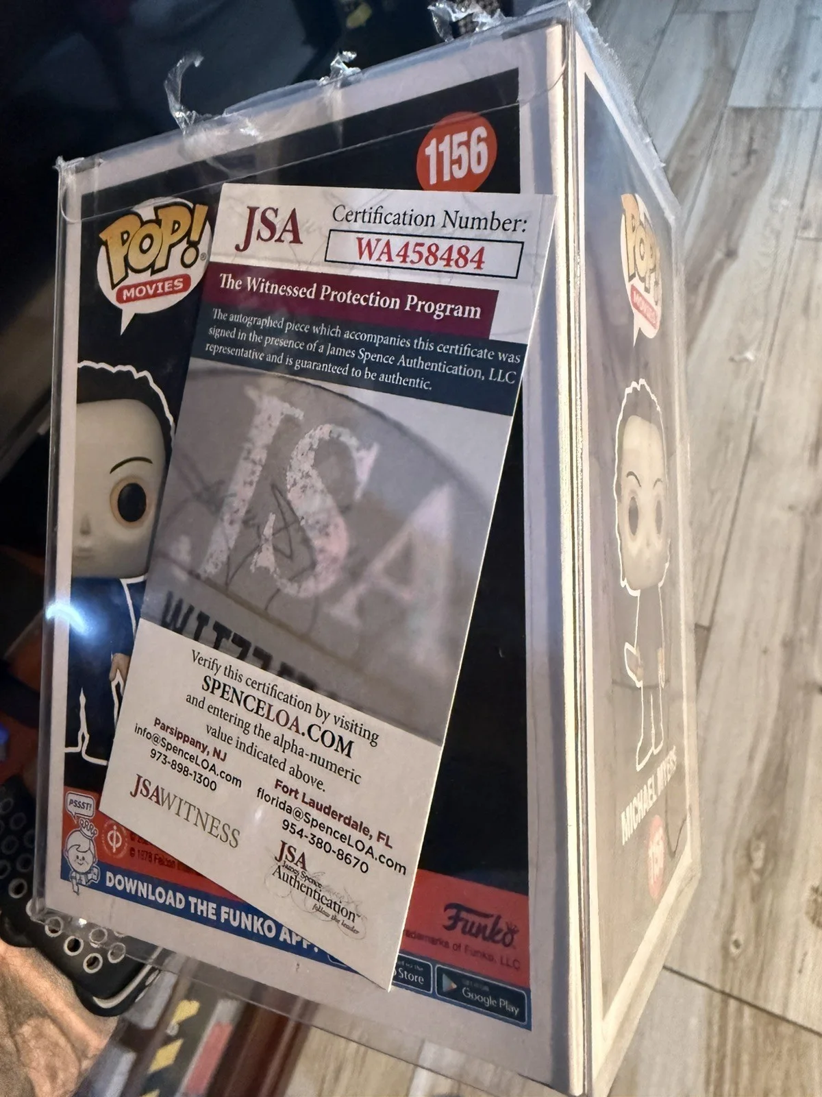Nick Castle — Nick Castle autographed inscribed Funko Pop #1156 JSA COA Michael Myers, изображение 4
