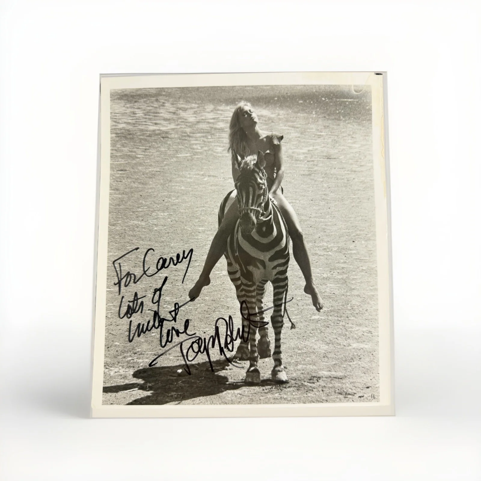 Tanya Roberts — TANYA ROBERTS Signed 8x10 Vintage Photo Authentic Autograph «Shena 1984”