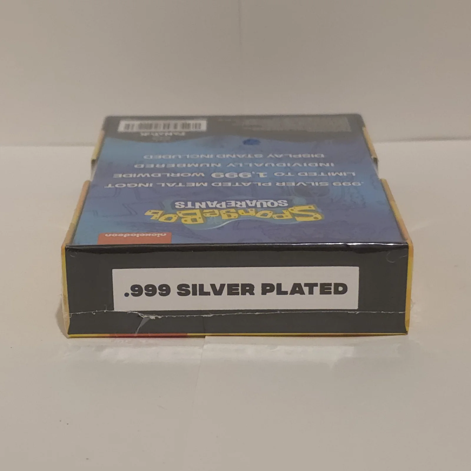 SpongeBob SquarePants .999 Silver Plated Official Ingot Limited Edition 1/1999, image 5