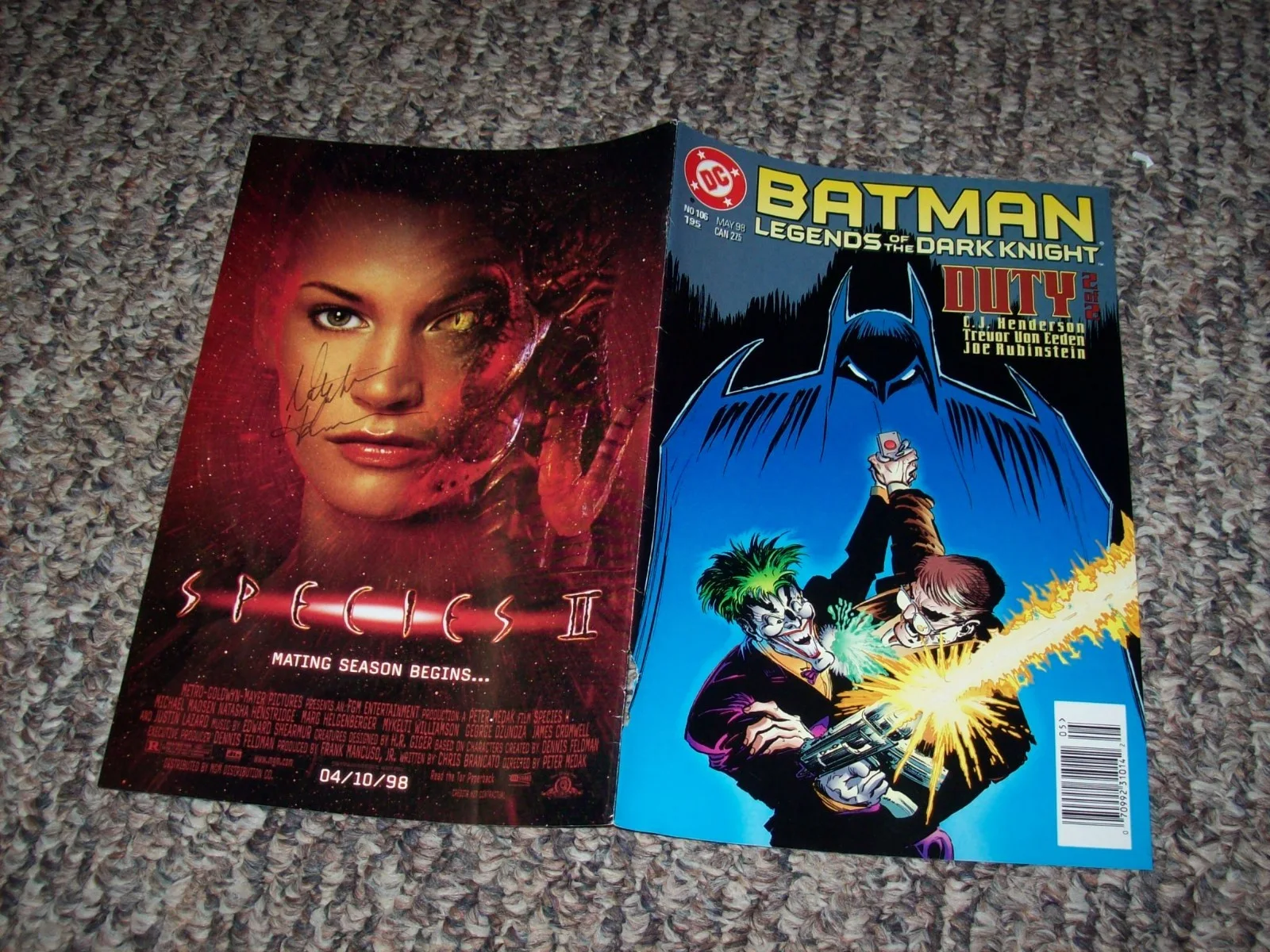 Natasha Henstridge Hand Signed Autographed Species 2 Movie Photo Page, изображение 3