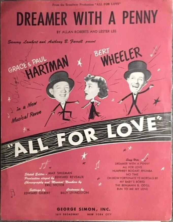 BERT WHEELER + ROBERT WOOLSEY SIGNED—Vaudeville Ziegfeld RKO COMIC DUO—WC Fields, image 3
