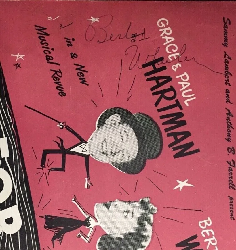 BERT WHEELER + ROBERT WOOLSEY SIGNED—Vaudeville Ziegfeld RKO COMIC DUO—WC Fields, image 4