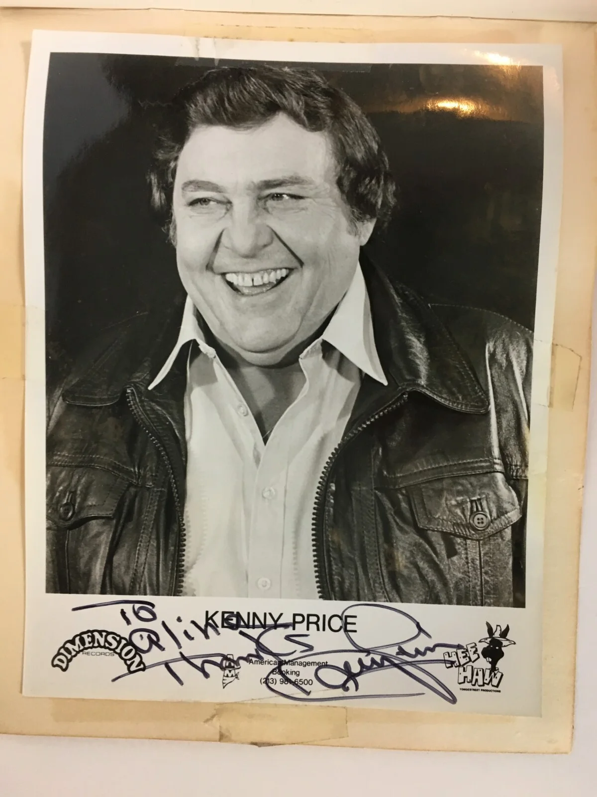2x KENNY PRICE AUTOGRAPH + 1979 Hee Haw Family Scrapbook, image 2