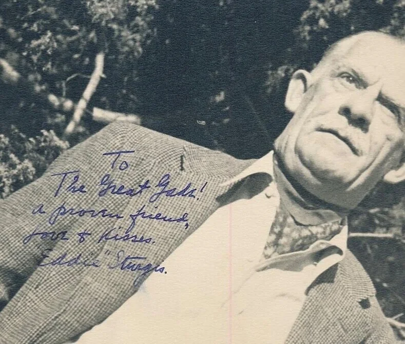 EDDIE STURGIS—SIGNED PHOTO—KING KONG—5 LON CHANEY—2 W C Fields—Tod Browning, image 2