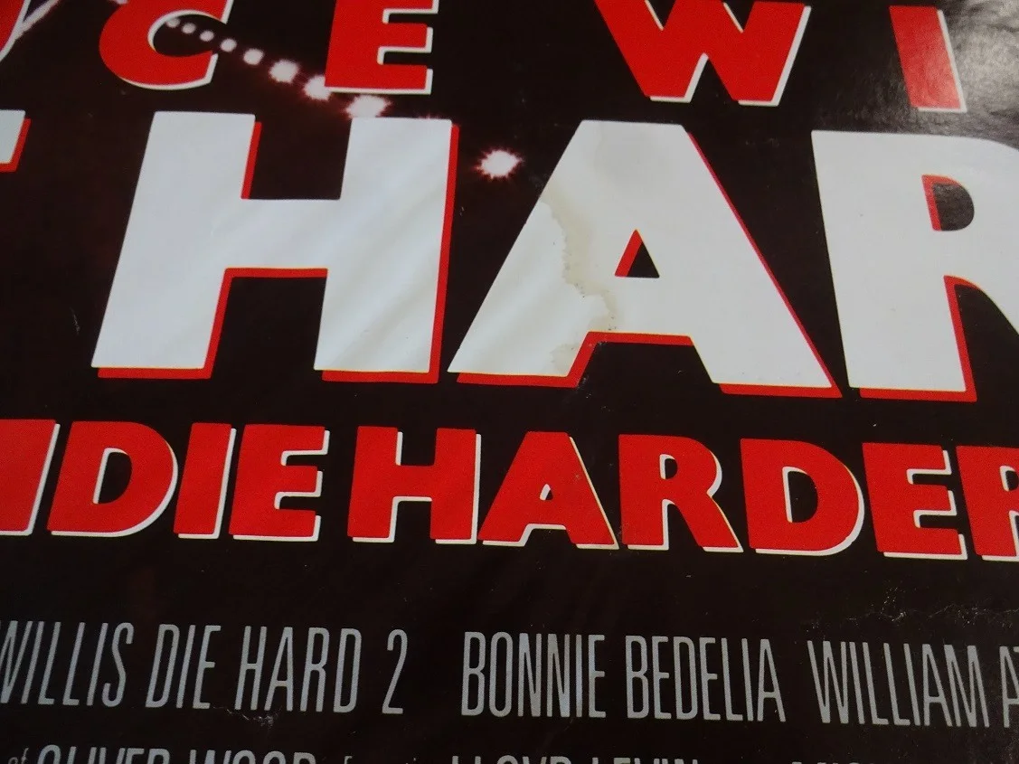 Die Hard 2 Original 1990 1 Sided Movie Poster 40x30" Bruce Willis Bonnie Bedelia, изображение 2