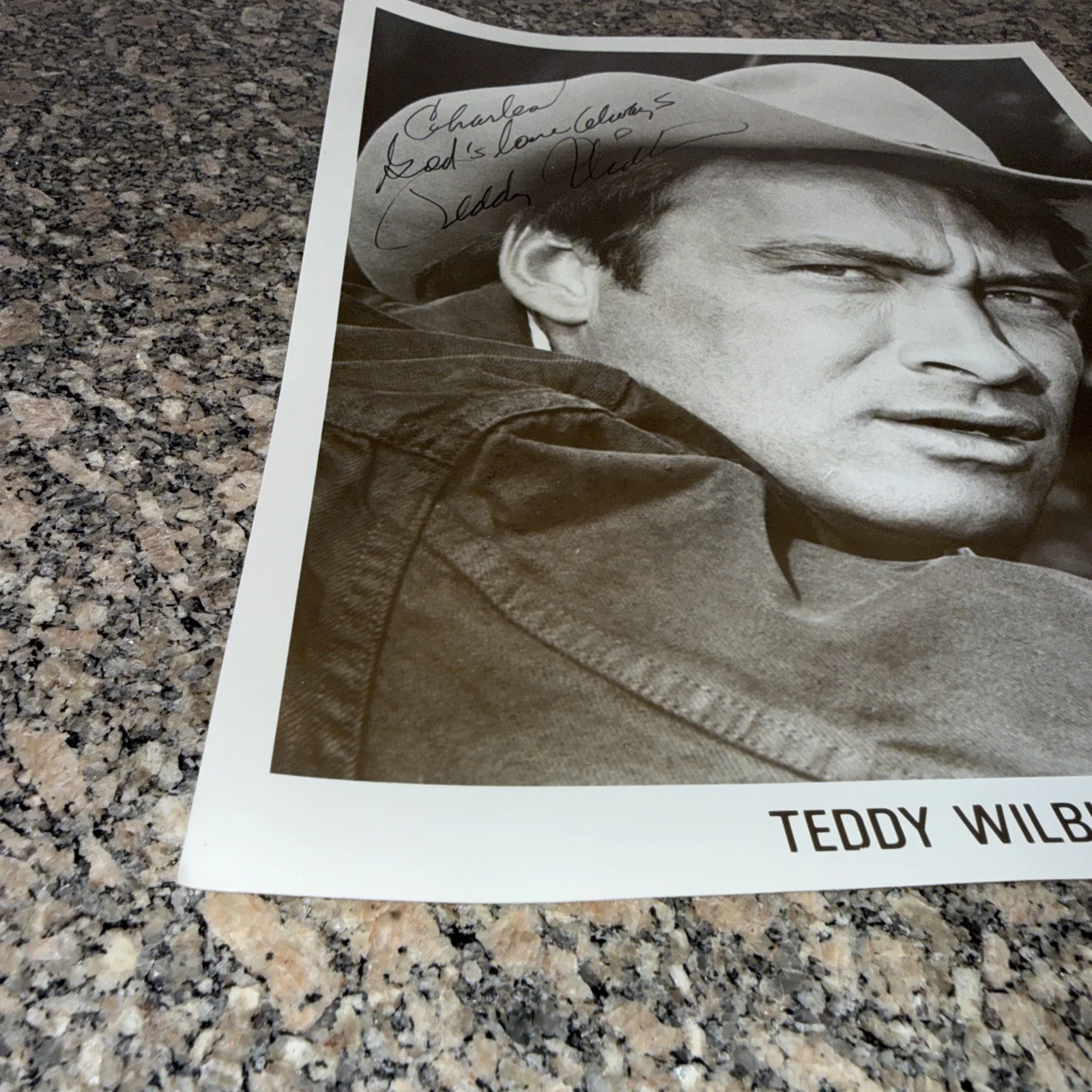 Autographed 8” By 10.5” Photo - Teddy Wilburn, image 2