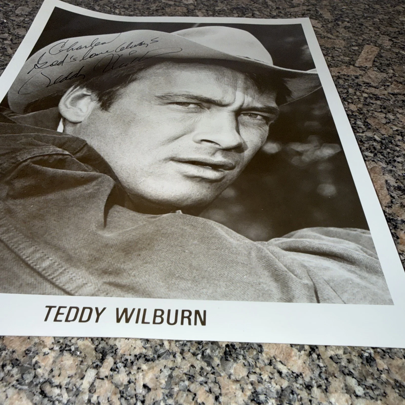 Autographed 8” By 10.5” Photo - Teddy Wilburn, image 3