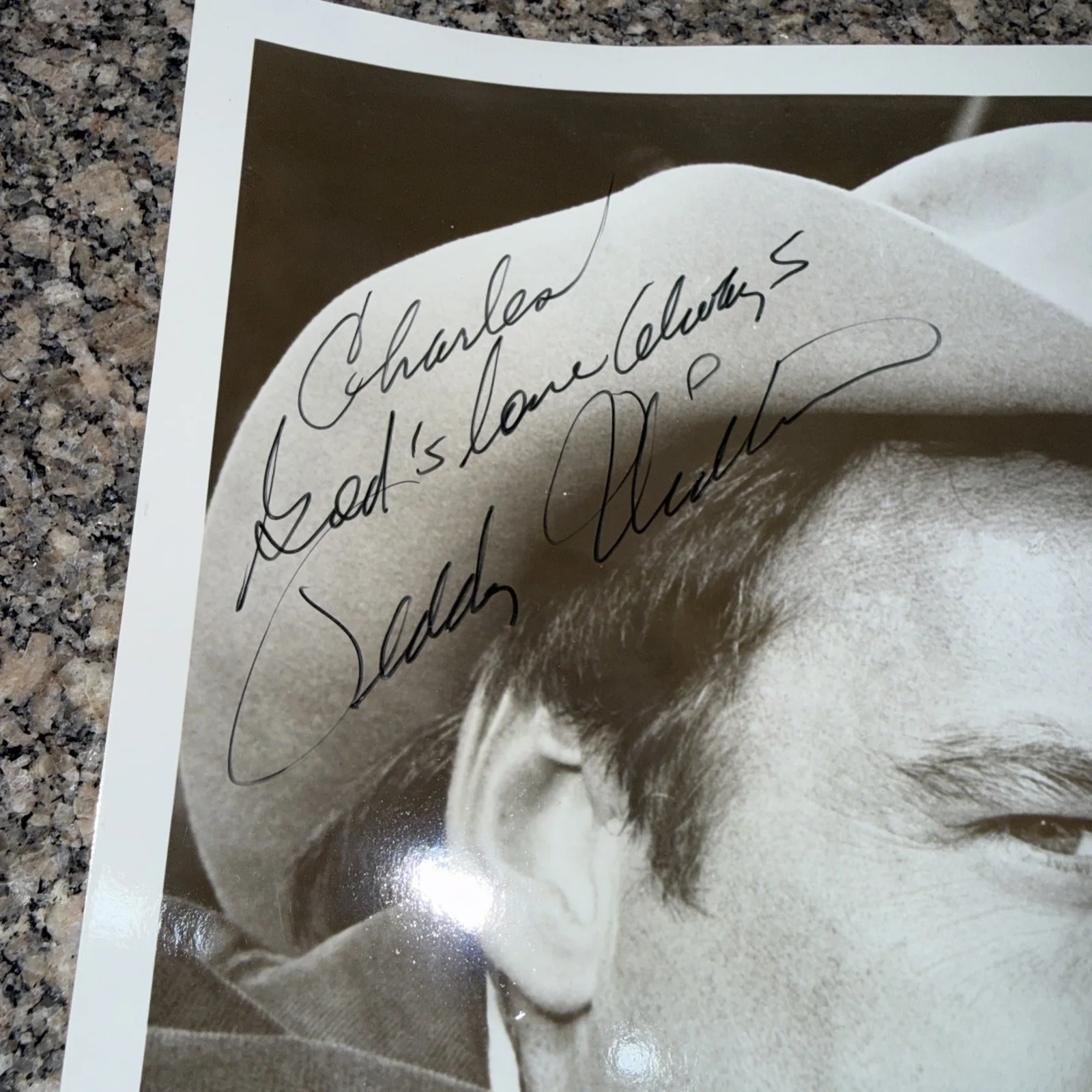 Autographed 8” By 10.5” Photo - Teddy Wilburn, image 5