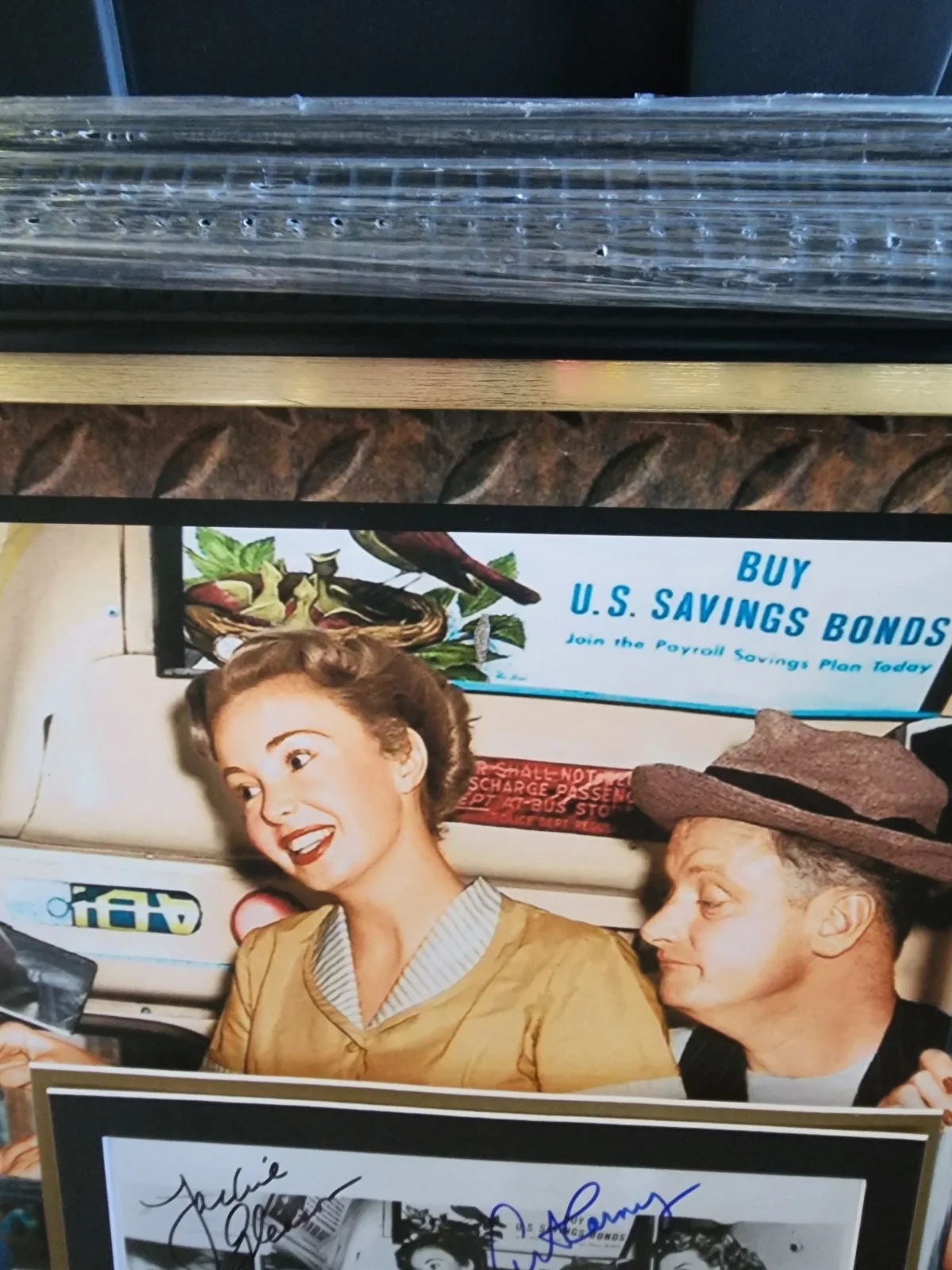 The honeymooners cast signed, including jackie gleason, color 8 X 10 framed, image 5