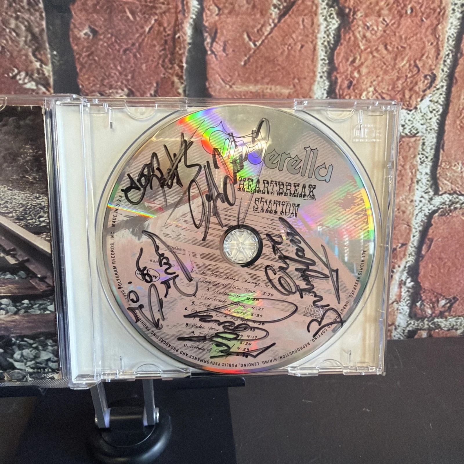 Cinderella Signed Heartbreak Station CD Booklet Cover, image 3
