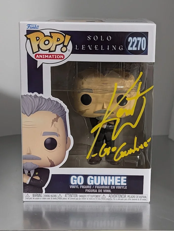 Kent Williams — Kent Williams Signed Autographed Funko Pop #2270 Go Gunhee Solo Leveling