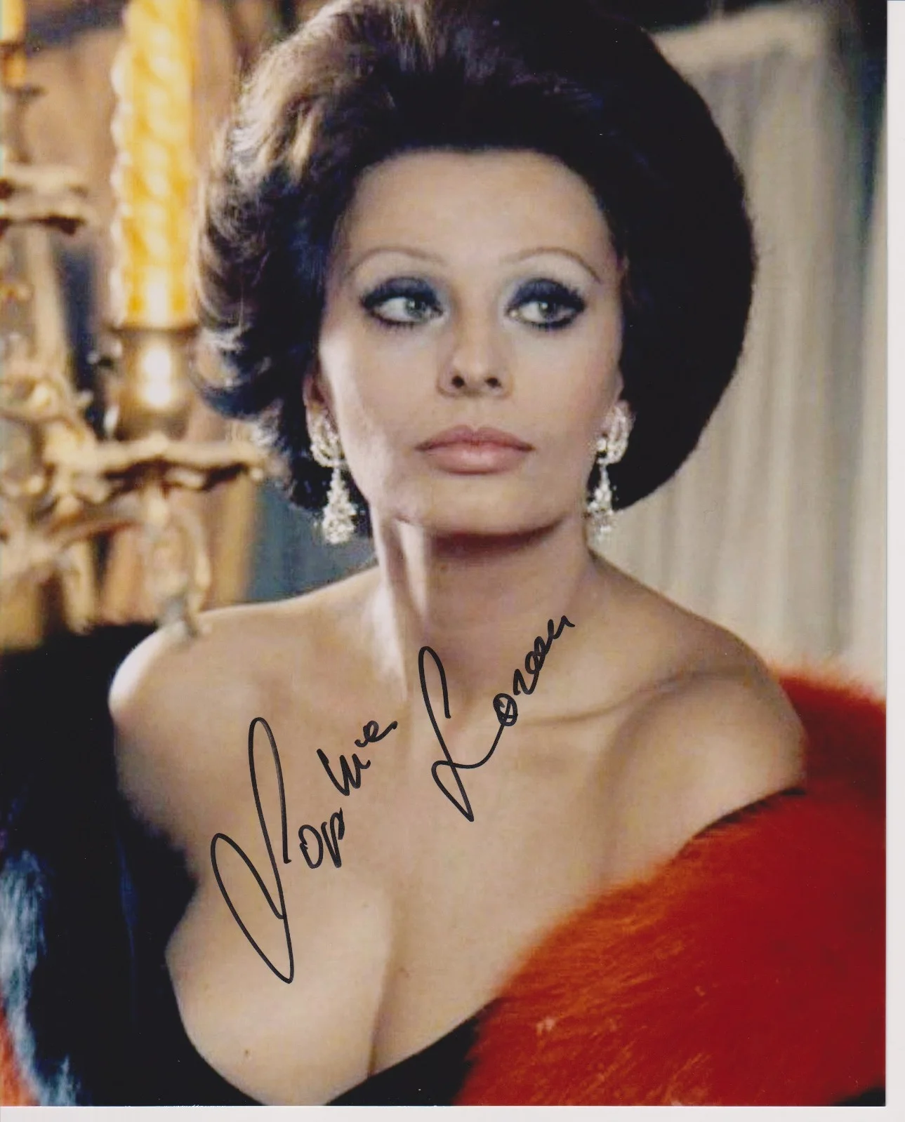 Sophia Loren — Sophia Loren 8x10 Photo Signed W/COA #9
