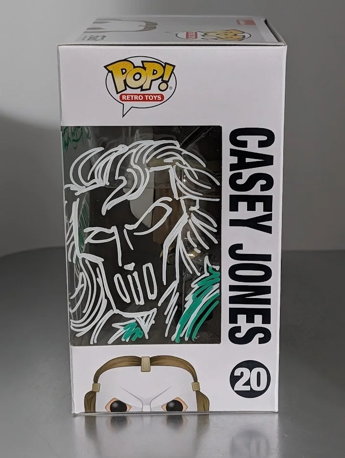 Guy Gilchrist — Guy Gilchrist Signed & Sketched Funko Casey Jones Teenage Mutant Ninja Turtles, изображение 3