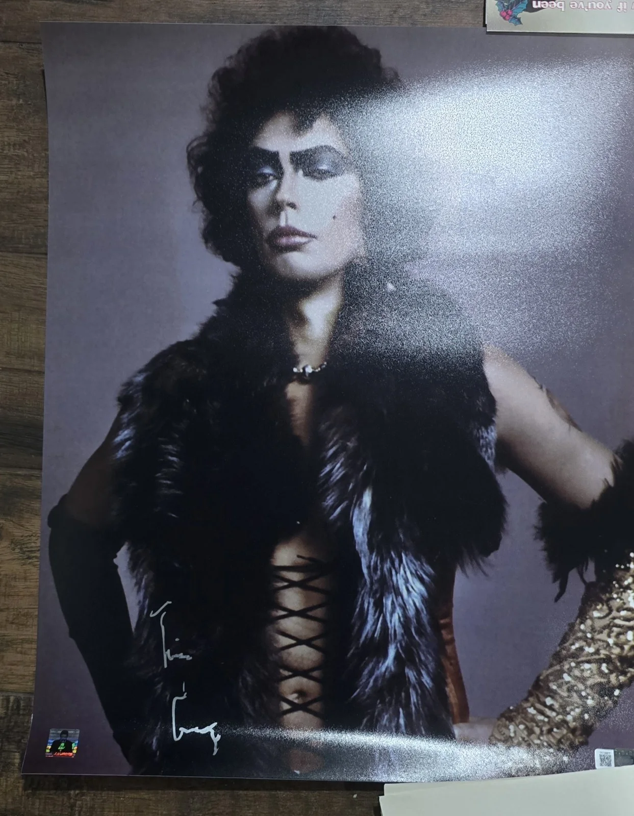 Tim Curry — Tim Curry Signed 16x20 Photo The Rocky Horror Picture Show OCCM & Curry COA
