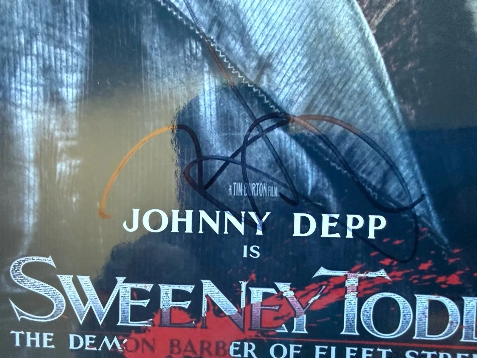 johnny depp — JOHNNY DEPP SIGNED AUTOGRAPHED SWEENEY TODD THE DEMON BARBER 10x8 PHOTO W/COA, image 3