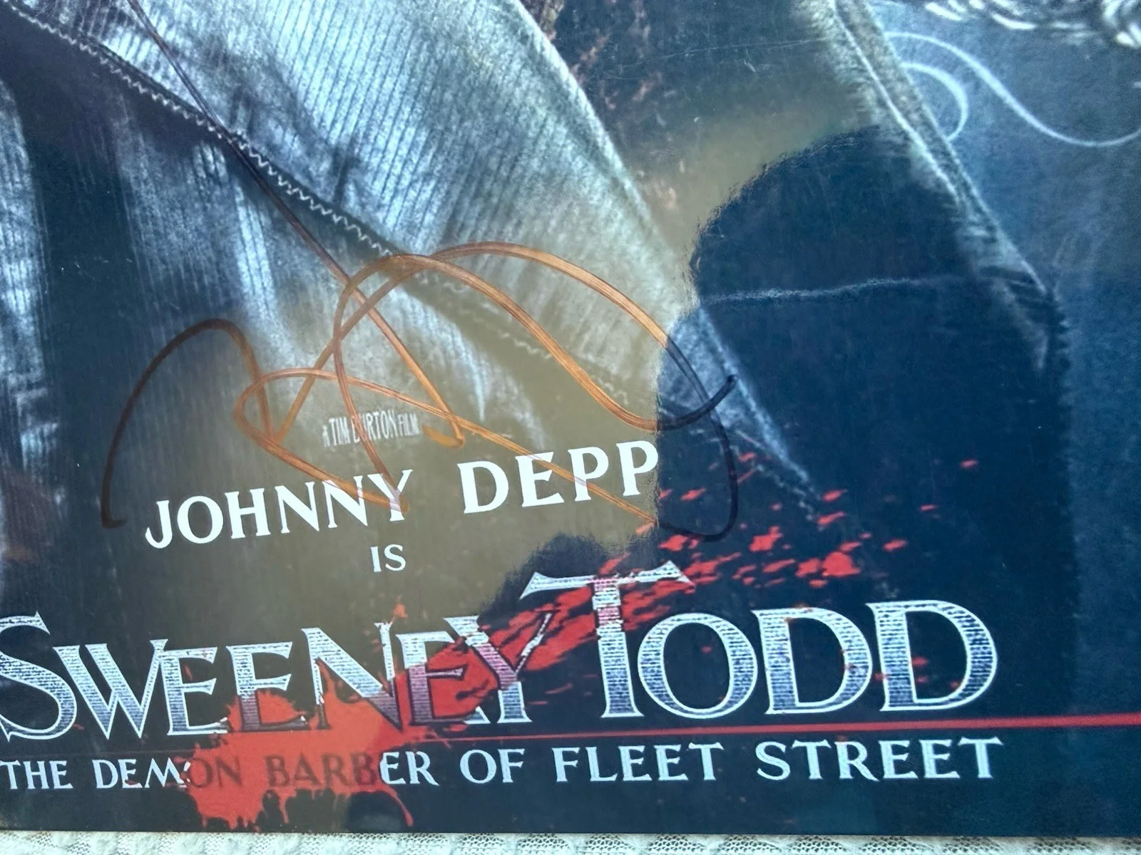 johnny depp — JOHNNY DEPP SIGNED AUTOGRAPHED SWEENEY TODD THE DEMON BARBER 10x8 PHOTO W/COA, image 5