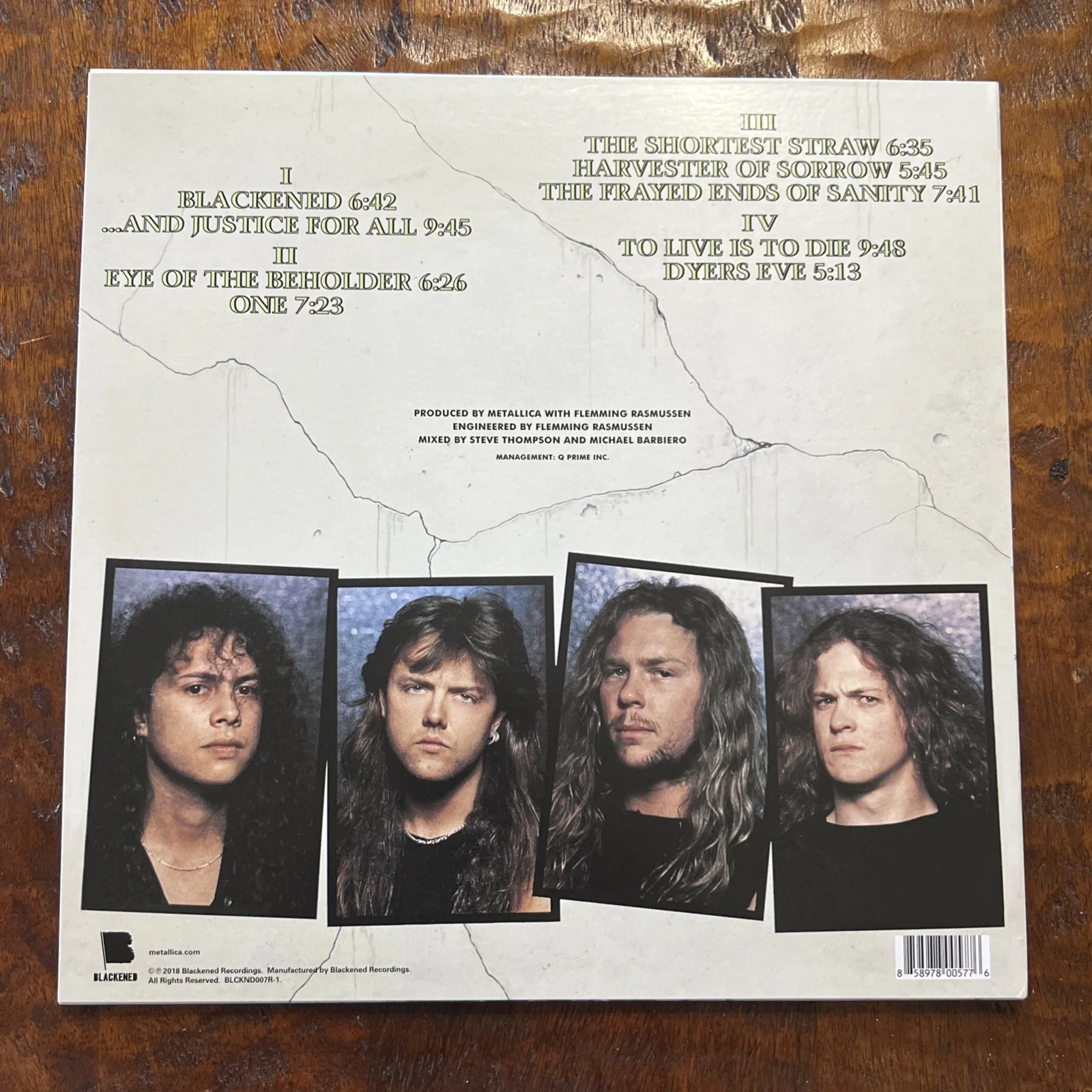 Kirk Hammett Signed And Justice For All Vinyl LP JSA Coa Metallica Autographed, image 4
