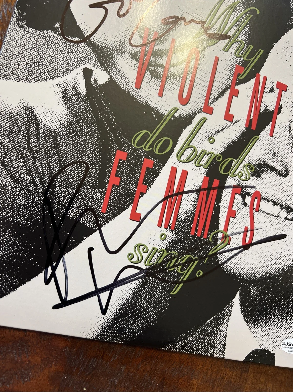 Gordon Gano Brian Ritchie Signed Violent Femmes Who Do Birds Sing Vinyl JSA Coa, изображение 3