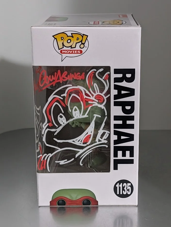 Guy Gilchrist — Guy Gilchrist Signed & Sketched Funko Pop Raphael Teenage Mutant Ninja Turtles, image 3
