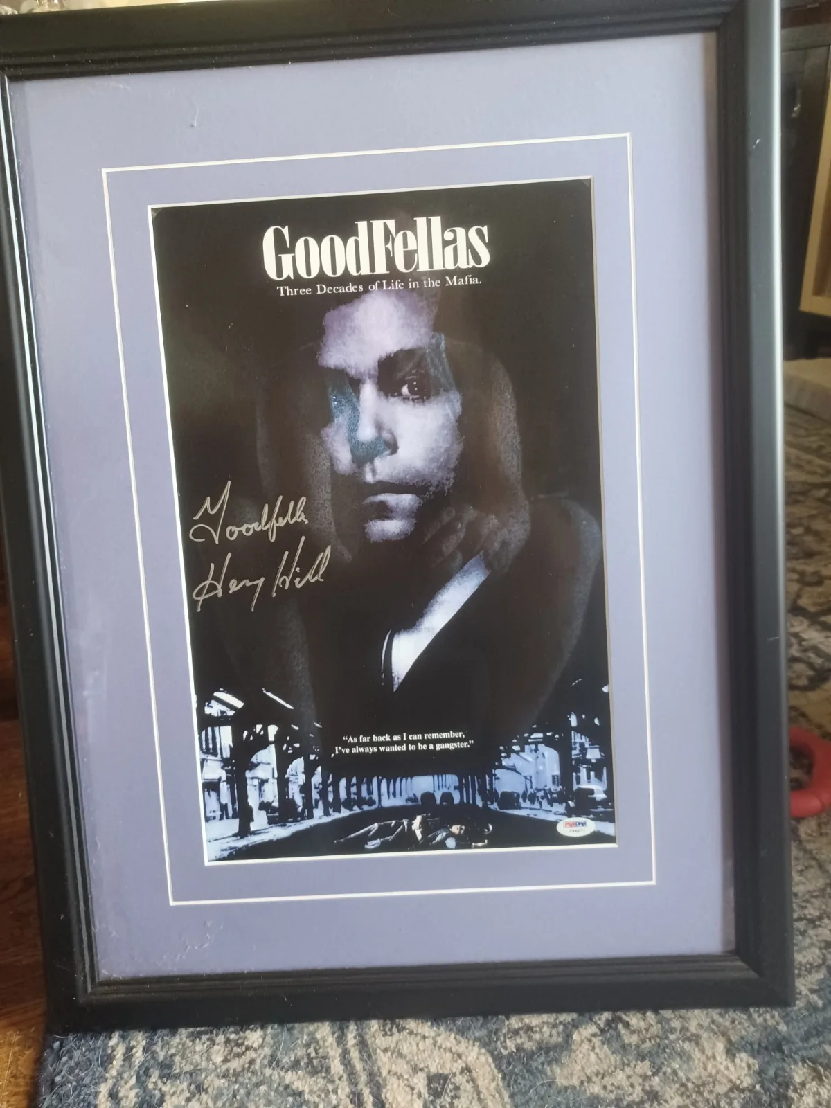 Henry Hill — HENRY HILL Signed 11 x 17 GoodFellas Movie Poster Ray Liotta Ltd Ed. PSA, image 2