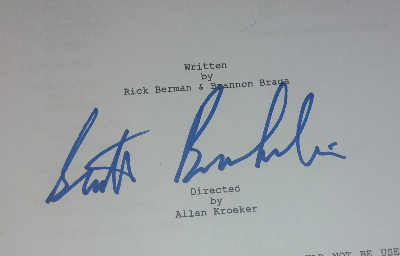 Scott Bakula Hand Signed Star Trek Enterprise Script COA - NO US TARIFFS, image 3