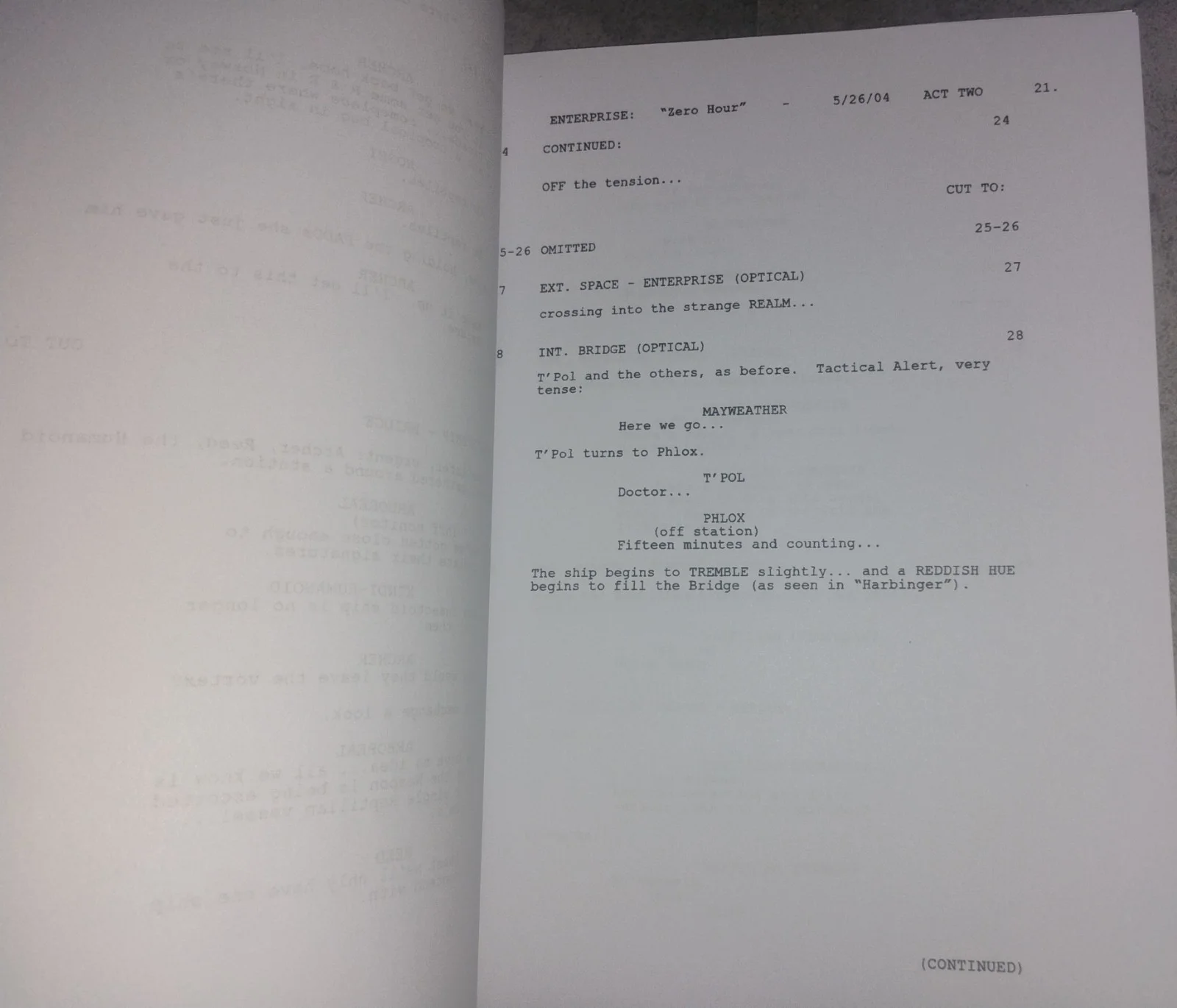 Scott Bakula Hand Signed Star Trek Enterprise Script COA - NO US TARIFFS, image 5