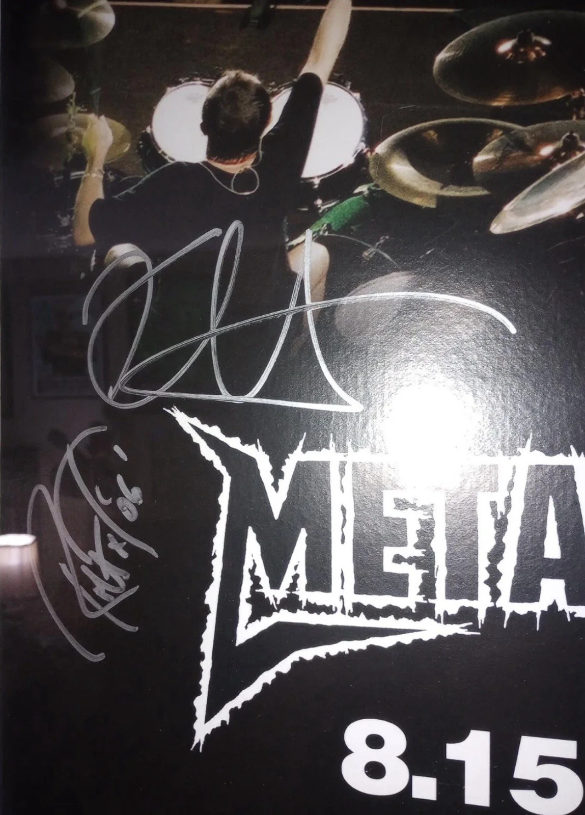 Metallica Signed Korean Linen backed Poster JSA Hetfield ulrich Hammett Trujillo, изображение 3