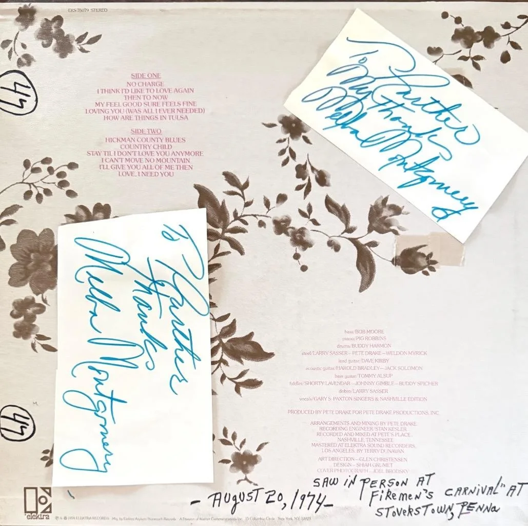 MELBA MONTGOMERY HAND SIGNED AUTOGRAPH LP ALBUM " NO CHANGE", image 2